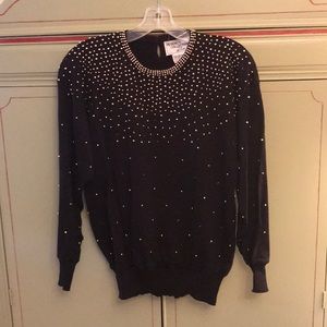 Black and gold sweater